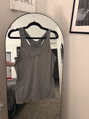 Nike Gray Dri-FIT Racerback Athletic Tank